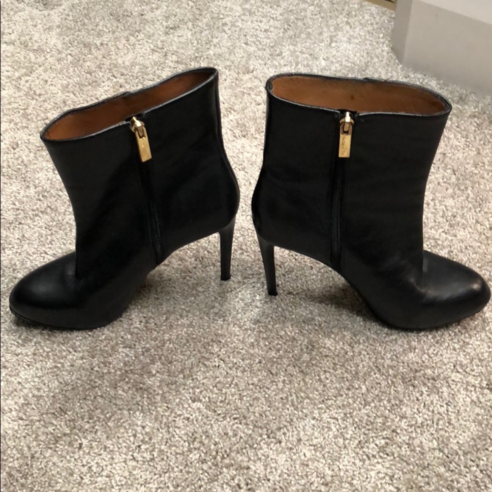 Black bootie heels